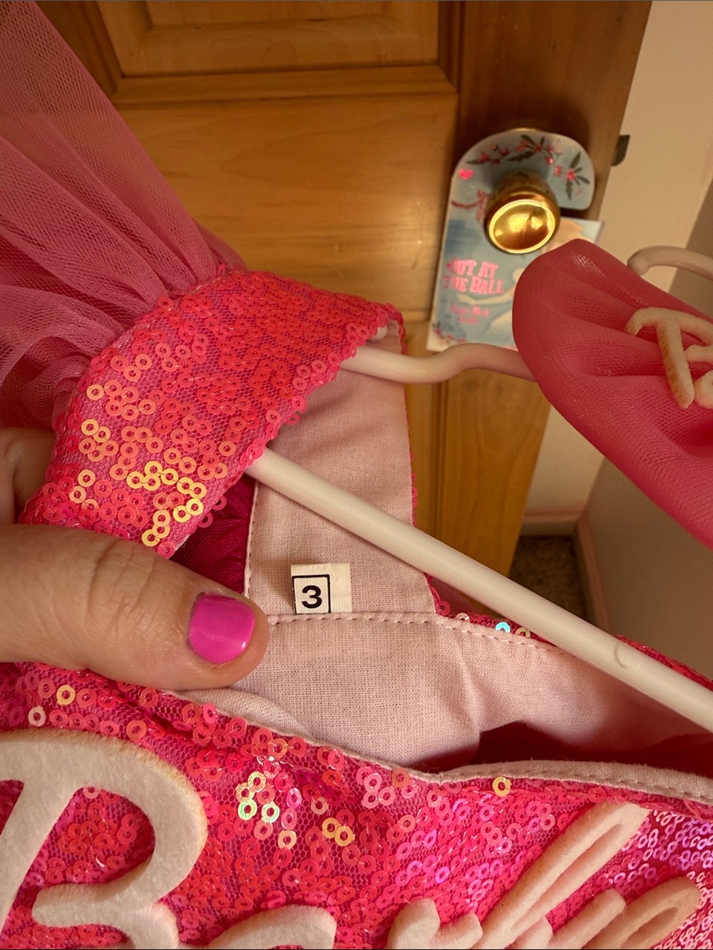3/4T Barbie Party Dress - Picture 5 of 5